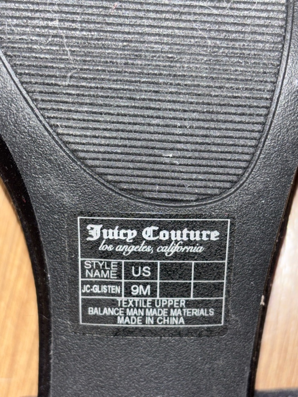 Juicy Couture Black and White Logo Platform Block Heels - Picture 5 of 5